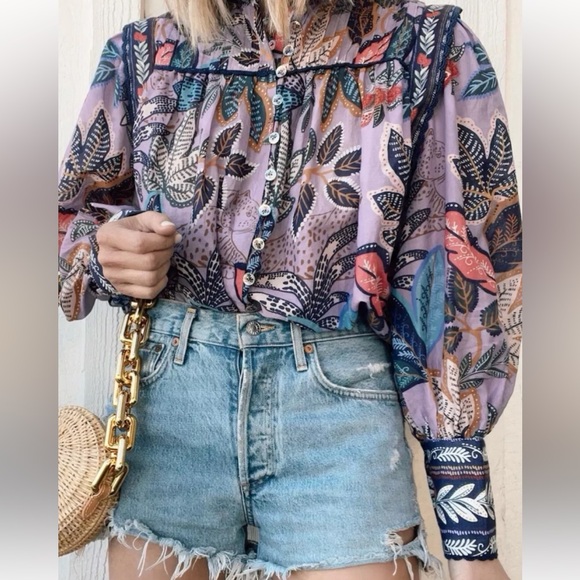 FARM Rio Blouse - Wild Night Floral - Picture 7 of 7